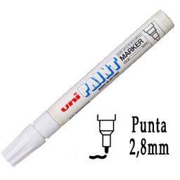 [30359] Marcatore UNI PAINT PX20 punta conica 2,8mm bianco UNI MITSUBISHI