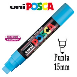 [77233] Marcatore UNI POSCA PC17K p.scalpello 15mm azzurro UNI MITSUBISHI