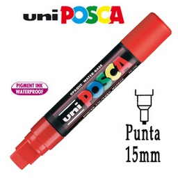 [77237] Marcatore UNI POSCA PC17K p.scalpello 15mm rosso UNI MITSUBISHI
