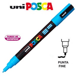 [36789] Marcatore UNI POSCA PC3M p.fine 0,9-1,3mm azzurro UNI MITSUBISHI