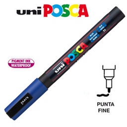 [36791] Marcatore UNI POSCA PC3M p.fine 0,9-1,3mm blu UNI MITSUBISHI