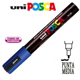 [30364] Marcatore UNI POSCA PC5M p.media 1,8-2,5mm blu UNI MITSUBISHI
