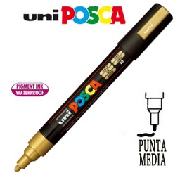 [36684] Marcatore UNI POSCA PC5M p.media 1,8-2,5mm oro UNI MITSUBISHI
