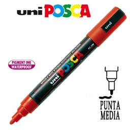 [36655] Marcatore UNI POSCA PC5M p.media 1,8-2,5mm rosso UNI MITSUBISHI