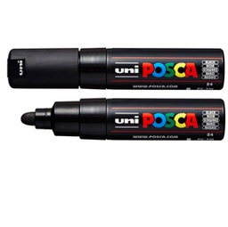[85822] Marcatore UNI POSCA PC7M p.large 4,5-5,5mm nero UNI MITSUBISHI