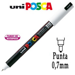 [69910] Marcatore UNI POSCA Pen PC1M p.extra fine 0,7mm bianco UNI MITSUBISHI