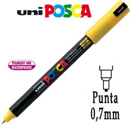 [69911] Marcatore UNI POSCA Pen PC1M p.extra fine 0,7mm giallo UNI MITSUBISHI