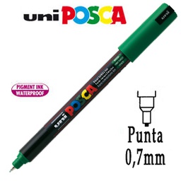 [69916] Marcatore UNI POSCA Pen PC1M p.extra fine 0,7mm verde UNI MITSUBISHI
