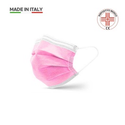 [92550] Mascherina chirurgica di Classe II 3 veli Rosa