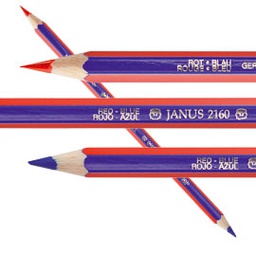 [61277] MATITA BICOLORE SOTTILE ROSSO-BLU Janus 2160 FABER CASTELL