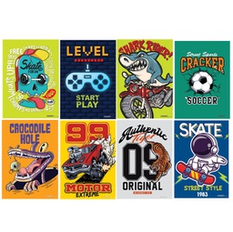 [94979] Maxiquaderno A4 20fg+1 80gr rigo di 3a Kid Boy 2022 Blasetti