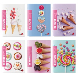 [92585] Maxiquaderno A4 36fg+2 100gr 1 rigo c/margine SWEET Be More BM