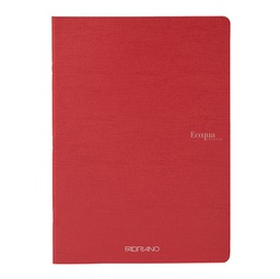 [94778] Maxiquaderno A4 38fg+2 90gr 1rigo Ecoqua original PM rosso scuro Fabriano
