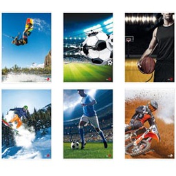 [82523] Maxiquaderno A4 40fg+2 80gr 5mm c/margine Sport BM