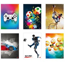 [82553] Maxiquaderno A4 40fg+2 80gr rigo di 1a Bambino BM