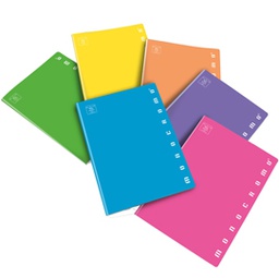[81301] Maxiquaderno A4 80gr 40+2fg 1rigo c/margine Fluo Monocromo Pigna