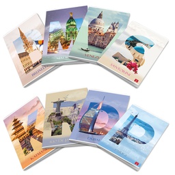 [97571] Maxiquaderno A4 80gr 40+2fg 1 rigo Dream Cities Pigna