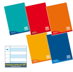 [87350] Maxiquaderno One Color Linea Blu f.to A4 100gr 18+1 - 1 rigo Blasetti