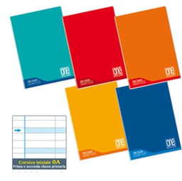 [87348] Maxiquaderno One Color Didattico f.to A4 100gr 18+1 - rigo di 1a Blasetti