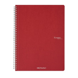 [94786] Maxiquaderrno A4 70fg 90gr 5mm Ecoqua Original spiralato rosso scuro Fabriano
