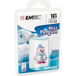 [EMTD16GM336] MEMORIA USB2.0 M336 16GB ANIMALITOS LADY PENGUIN