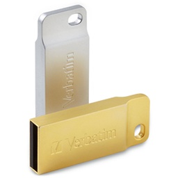 [VERB99106] METAL EXECUTIVE USB32.0 DRIVE GOLD 64GB