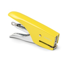 [80440] MINI CUCITRICE M013 GIALLO BLISTER+PUNTI KARTIA