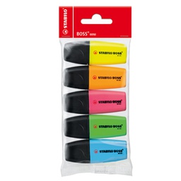 [48198] MINIPACK 5 EVIDENZIATORI STABILO BOSS MINI COLORI ASSORT.