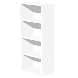 [74398] MOBILE ALTO A GIORNO 80X35cm H180cm BIANCO - EASY