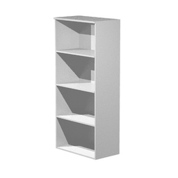 [89551] Mobile alto a giorno 80X44cm H180cm Grigio alluminio - EASY