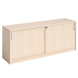 [89560] Mobile basso con ante scorrevoli 185x46x73cm Rovere - AGORA'