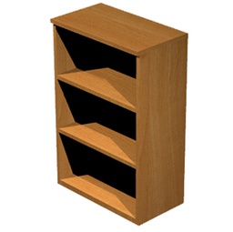 [74394] MOBILE MEDIO A GIORNO 80X35cm H120cm NOCE CHIARO - EASY