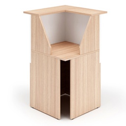 [76815] MODULO RECEPTION 90  76x76x117cm CILIEGIO AR. /BIANCO - PRESTIGE