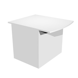 [94483] MODULO RECEPTION DISABILI s/SOPRALZO 80x97,5x72cm BIANCO/BIANCO - PRESTIGE