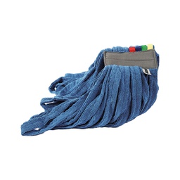 [91792] Mop Raptor a frange tubolari in microfibra 350gr blu Perfetto