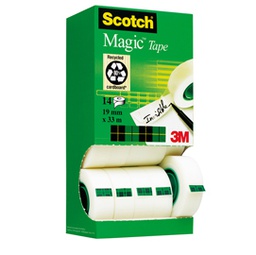 [61768] Multi pack 12+2 nastro adesivo ScotchÂ® Magic 810 19mmx33mt permanente