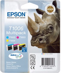 [EPST10064010] MULTIPACK T1006 CONTENENTE N.3 CARTUCCE: CIANO MAGENTA GIALLO BLISTER RS