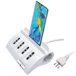 [95802] Multipresa da tavolo con porta telefono/Tablet Mediacom