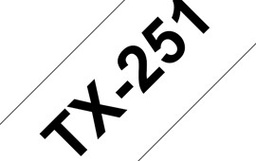 [BROTX251] NASTRO 24MM NERO SU BIANCO PT-PC