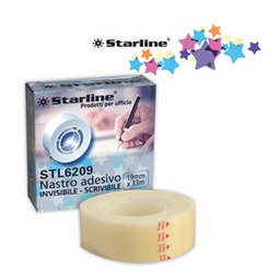 [STL6209] NASTRO ADESIVO 19mmx33mt SCRIVIBILE e INVISIBILE Starline