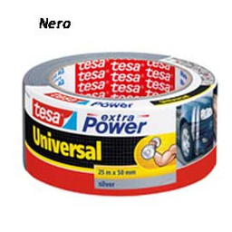 [64993] NASTRO ADESIVO 25mtx50mm NERO tesaÂ® Extra Power Universal