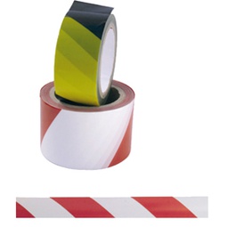 [61836] NASTRO ADESIVO 50MMX25MT SICUREZZA ROSSO/BIANCO