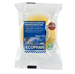 [87014] Nastro adesivo Ecophan 19mmx33mt in caramella Eurocel