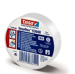 [55597] NASTRO ADESIVO ISOLANTE 10MTX15MM BIANCO PROFESSIONALE