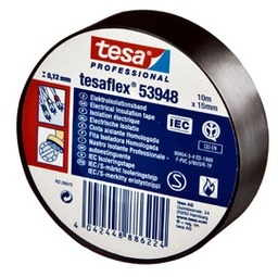 [53731] NASTRO ADESIVO ISOLANTE 10MTX15MM NERO PROFESSIONALE