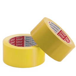 [51411] NASTRO ADESIVO PVC 66MTX50MM GIALLO 62204 TESA