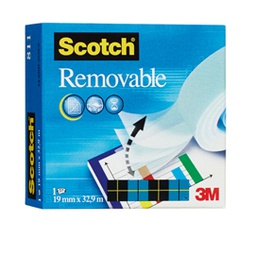 [32113] NASTRO ADESIVO ScotchÂ® Magic 811-1933 INVISIBILE RIMOVIBILE 19MMX33MT