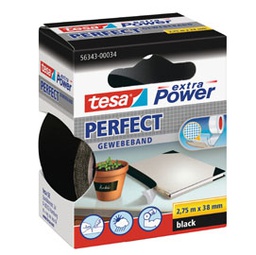 [37932] NASTRO ADESIVO TELATO 38MMX2,7MT NERO 56343 XP PERFECT