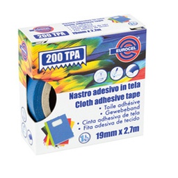 [87020] Nastro adesivo telato TPA blu 200 19mmx2,7mt Eurocel