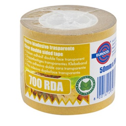 [87009] Nastro biadesivo 700RDA- 1''- 50mmx10mt - in termo singolo + etichetta Eurocel